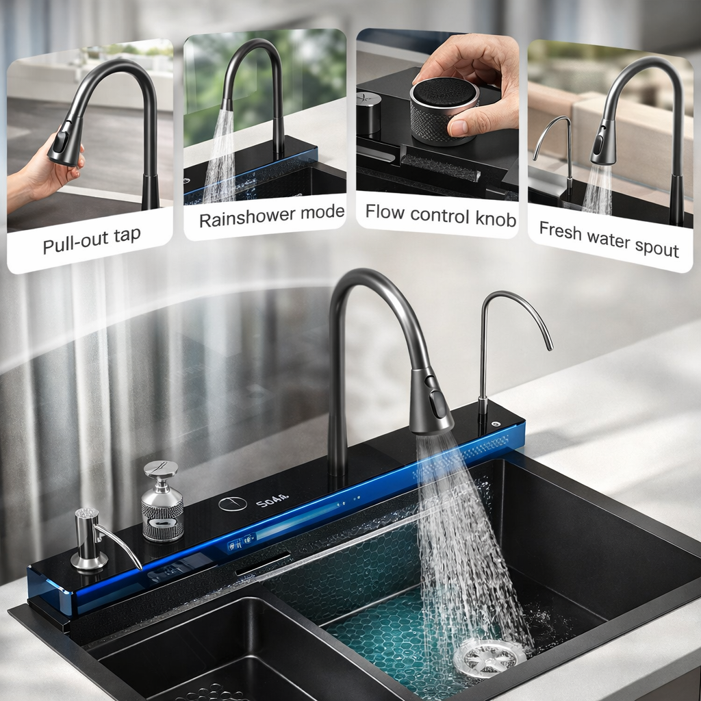 Kitchen Sink With Digital Display