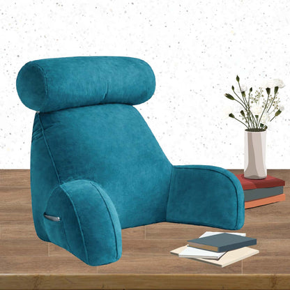 Backrest Pillow With Arms & Adjustable Headrest