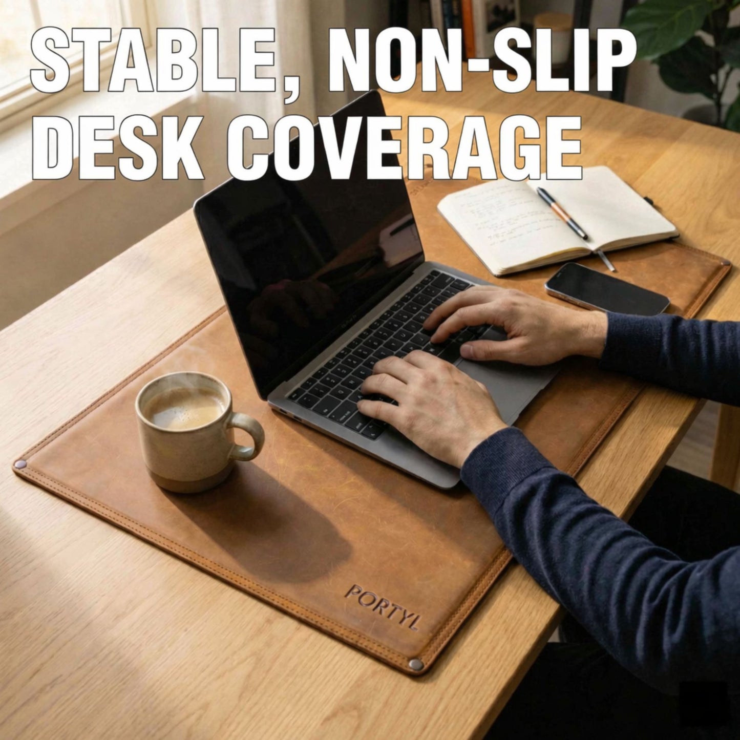Portyl Leather Desk Pad