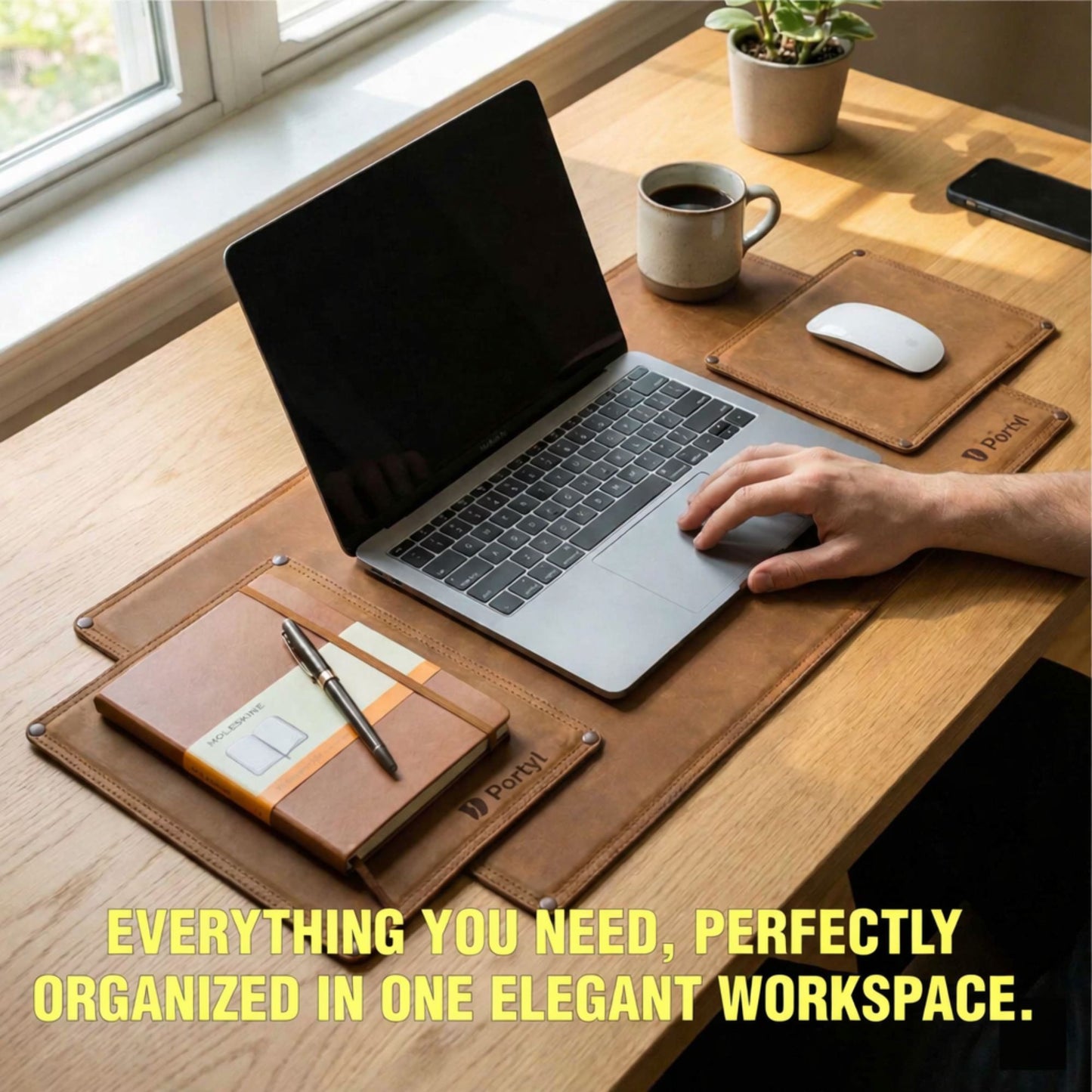 Portyl Leather Desk Pad